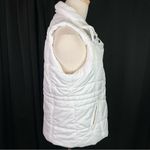 NEW YORK & COMPANY NY&C Solid White Puffer Zip Up Vest Small Photo 7