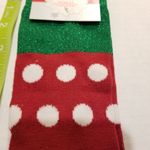 2/$15 Knee Highs Christmas Holiday Polka Dot Socks Photo 1