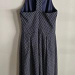 The Limited Navy Polka Dot Halter Dress Size 2 | Fit & Flare Retro Sleeveless Photo 10