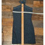 Sincerely Jules Blue Green Metallic Ribbed Knit Halter Mini Dress S Y2K Bodycon Photo 2