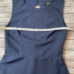 Lulus  High Neck Open Back Dress Lace Details S SM Small Dark Navy Blue Mini Sexy Photo 9