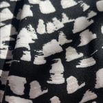 CHAPS Black and White Floral Long Sleeve Dress Photo 4