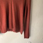 Linea Donna Sweater Vintage Large Red V Neck Pullover Merino Wool Made Italy Photo 2