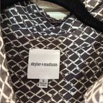 Skylar + Madison  Brown and White Ruffled Puff Sleeve Mini Dress Photo 6