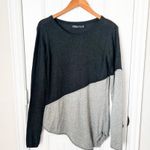 prAna  Sondra Asymmetrical Gray Block Sweater Long Sleeve Top Size Small Photo 0