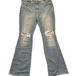 Levi's Levi’s 726 Flare Ripped Knee Denim Jeans Size 33 Blue Photo 0