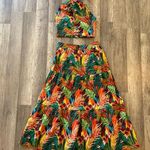O.P.T tropical halter and skirt set Green Size XS Photo 0