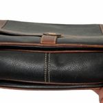 Vintage Bally Black Brown Leather Crossbody Bag Photo 5