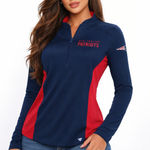 Fanatics New England Patriots Iconic Marble Clutch Half-Zip Pullover Jacket NWT Photo 0