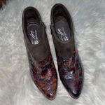 Donald J Pliner Rula Brown Tortoise with Suede trim ankle booties Size 6.5 Photo 1