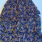 Blue multicolored ruffled layered dress, ace fashions, size small Photo 6