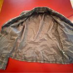 Calvin Klein Jeans Women’s Large Plaid Blazer Jacket Brown Preppy Dark Academia Photo 12