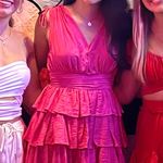 Pink ruffle romper/mini dress Photo 1