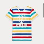Ralph Lauren Polo Riviera Stripe Coastal Preppy T-Shirt Logo Sporty Collegiate Photo 4