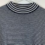 Madewell  Stripe Long Sleeve Mock Neck Pullover Blouse Size Large EUC #0901 Photo 1
