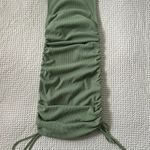 Lulus Sage Green Ribbed Bodycon Dress Photo 3