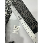 Papillon Womans  L Black Gray Geometric Sweater Dress Long Sleeve Pockets Photo 7