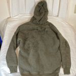 Aerie Arie Cozy Olive Green Sherpa Hoodie S Photo 2