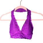 Aeropostale Live Love Dream Lace Halter Bralette Women's Size Small Purple Lacey Feminine Photo 0
