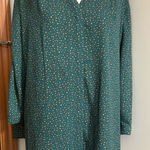 Investments  Teal and Gold Patterned Blouse Photo 0