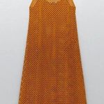 ZARA Mustard Midi Perforation Dress /Holiday Beach Bikini /Hollow Out Cover Up M Photo 5