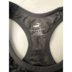 None Black Gray Tie Die Racerback Sports Bra L Photo 2