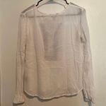 Decree  Gauze Southwestern Embroidered Boho Long Sleeve Top Photo 2