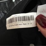 Quince  Bella Black High Rise Straight Leg Organic Cotton Blend Ankle Denim Jeans Photo 11