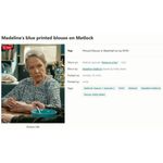 NYDJ 💕💕 Pintuck Blouse ~ Waterfall Ice Blue Print Medium Photo 3