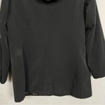 Calvin Klein Jacket Black Women Size Large Flaws Hood Drawstring Zip-Up Photo 6