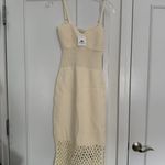 Body Con Crochet Dress White Photo 2
