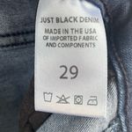 Just Black  Denim Women's Super Flare High Rise Raw Hem Jeans in Indigo Size 29 Photo 9