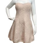 Wow Couture  Women’s Sz 0 Taupe Strapless Sweet Heart Neckline Mini Lined Dress Photo 3