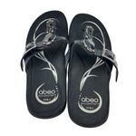 *Abeo Bio system Bling Flip Flop Comfort Sandals Womens 8.5 Black Jewel Summer Photo 11