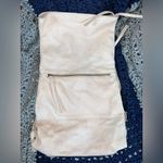 Free People Avery Leather Backpack Purse in Cream Tan Pink Photo 2