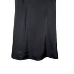 ASTR NWT  The Label‎ Mina Satin Rhinestone Trim Mini Dress in Black, Size Small Photo 7