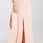 Forever 21 Pleated Pink Maxi Skirt Photo 2