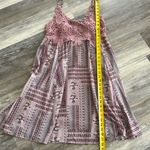 Davi & Dani  Mauve lace crochet top dress size Large Photo 8