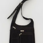 Baggallini  Cross Over Buckle Crossbody Expandable Black Nylon Travel Bag Photo 0