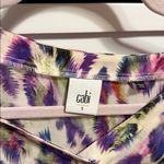 CAbi  Colorful Feather Print Short Sleeve Top Photo 1