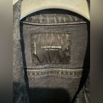 Lucky Brand  Black Washed Dark Denim Jacket Photo 4