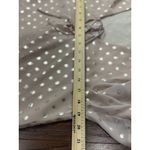 Lavender Brown NEW  Metallic Dots Blouse Women S Sheer Nude Long Sleeve Boho Top Photo 12