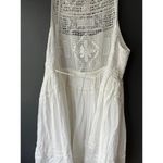 Free People  White Crochet Lace Summer Dress with Spaghetti Straps Photo 4