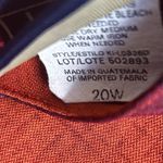 Laura Scott  Orange and Purple Short Sleeve Tee with Tropical Design Photo 6