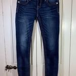 Miss Me Miss‎ Me Signature Skinny Jeans 28 Blue Embroidered Bling Western Glam Cowgirl Photo 0