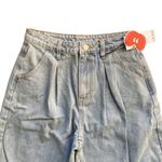Cider  High Waisted Jean Womens Sz 0 Tapered Ankle Wide Leg New Photo 1