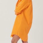 NWOT Lita by Ciara oversized shirt dress orange small Photo 3