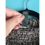 Ralph Lauren Lauren Jeans Co. Marled Knit Sweater Women's XL Black White Cropped Photo 2