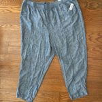 Old Navy NWT  High Waisted Linen Blend Cropped Straight Leg Pants Size 3X XXL Photo 12