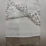 MoolbyYoungZari white sheer lace floral overlay puff sleeve night out party Size L Photo 1